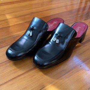 LAUREN Ralph Lauren Leather Mule Block Heel
